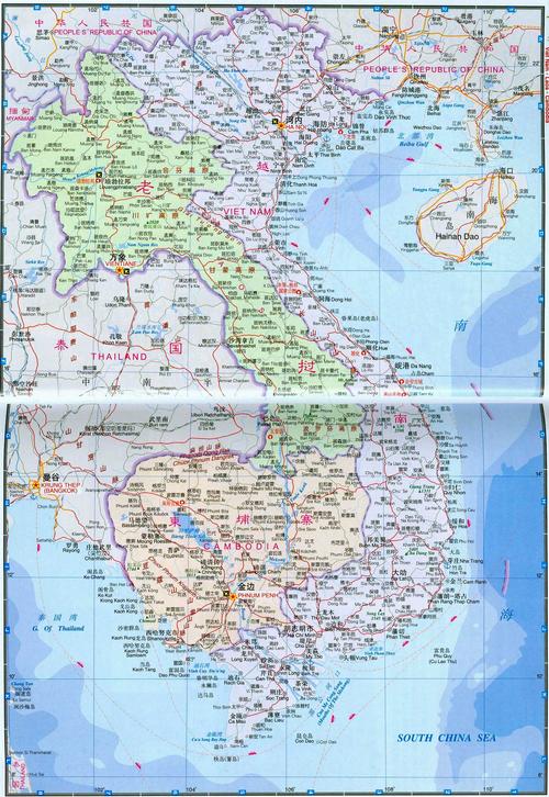 越南,老挝,柬埔寨_世界知识地图查询