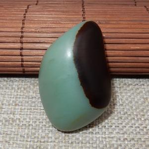 方言和田玉特惠仅6880元沙枣青黑油皮碧玉籽料原石玩料促销了w