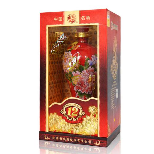 西凤酒国花瓷12年45度十二年凤香型白酒500ml*6瓶【图片 价格 品牌
