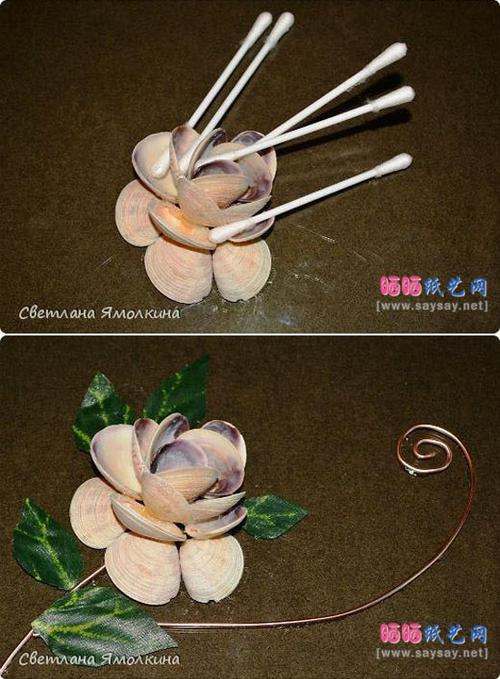 如何用贝壳制作精美贝壳粘贴画