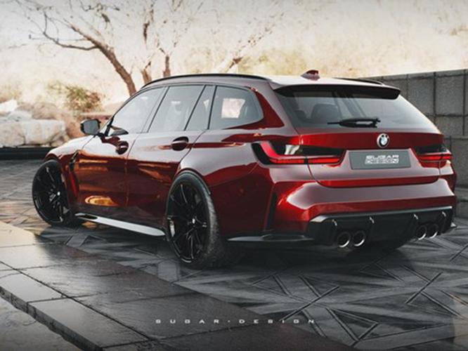 全新宝马m3旅行版渲染图 将下半年发布