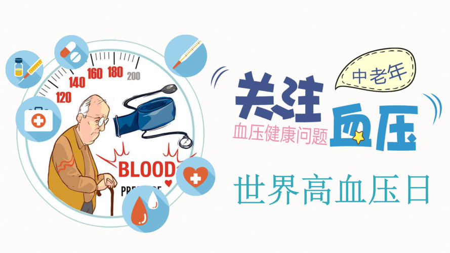 扁平简约关注血压健康世界高血压日.pptx