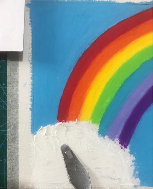 油画棒彩虹附教程