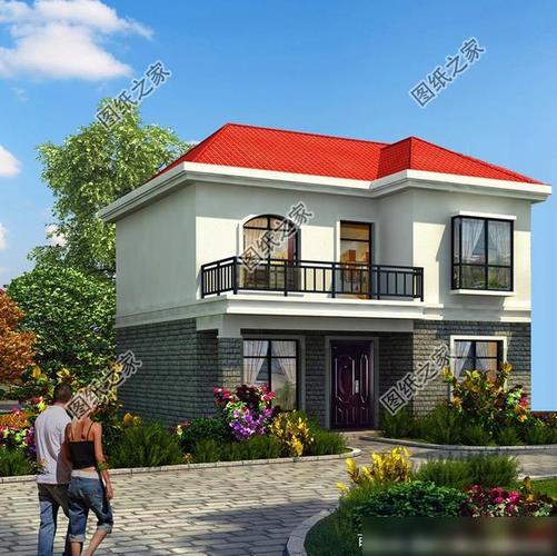 新农村80平米二层房屋设计图纸,精简户型,地方不大也能合理规划