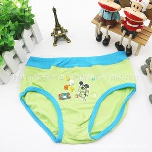 新款男童三角内裤莫代尔卡通印花儿童内衣内裤保暖批发