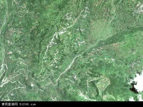 中国四川省凉山彝族自治州雷波县箐口乡地图(卫星地图)