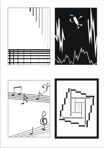 直线简笔画构成