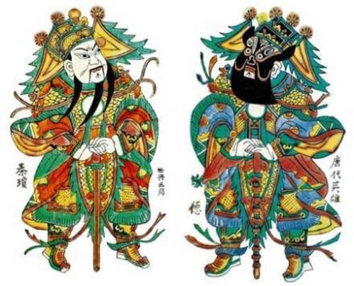 原创作品桃花坞木版年画门神钟馗邮资明信片门神古代传说年画专题