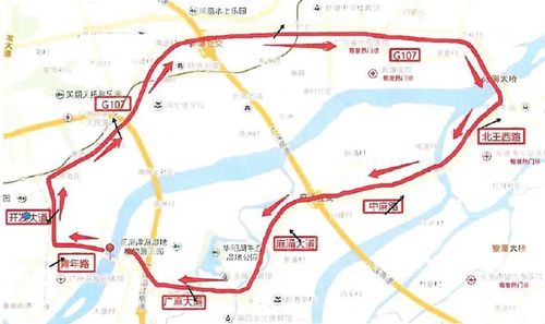 广州侧绕行g107国道示意图切记!