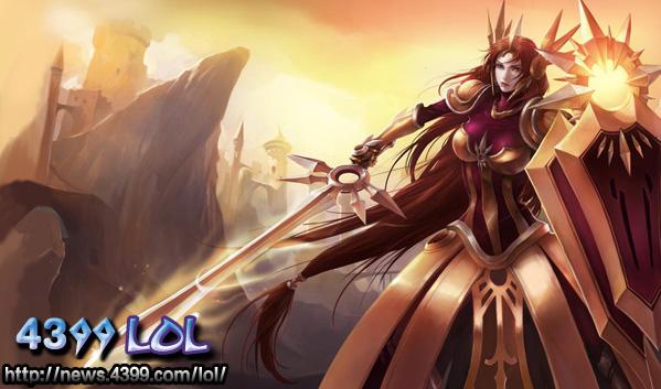 lol壁纸 曙光女神--蕾欧娜