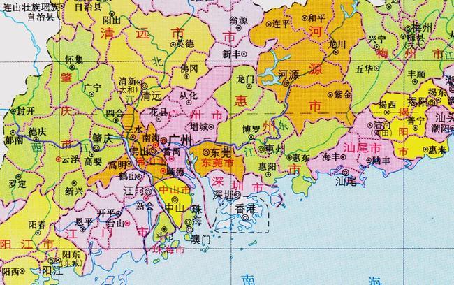 广东省的区划调整我国23个省之一如何有21个地级市