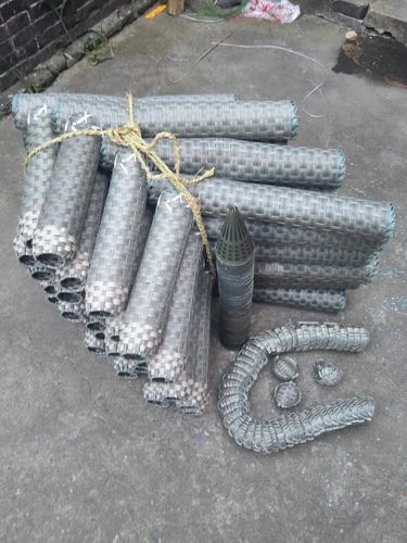 手工编制/塑料7字型黄鳝泥鳅笼薄利多销 送全套倒须/帽子/竹签