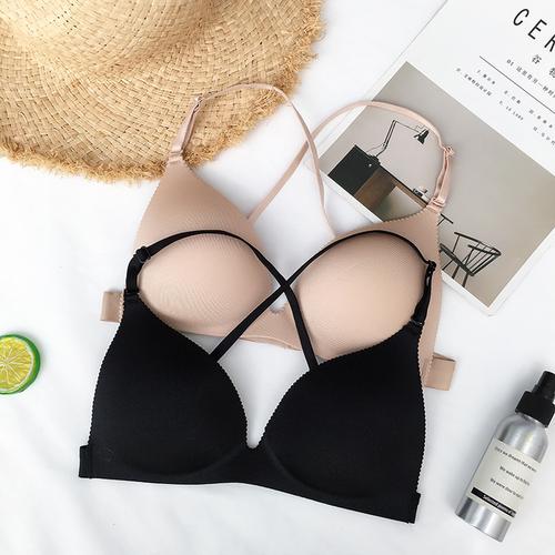 成分~实拍实价后背交叉吊带文胸性感防走光无钢圈运动内衣