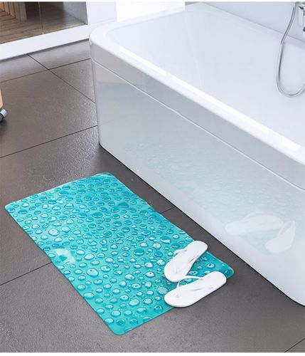 浴室防滑垫淋浴家用洗澡pvc加厚地垫卫生间垫塑料大吸盘按摩脚垫