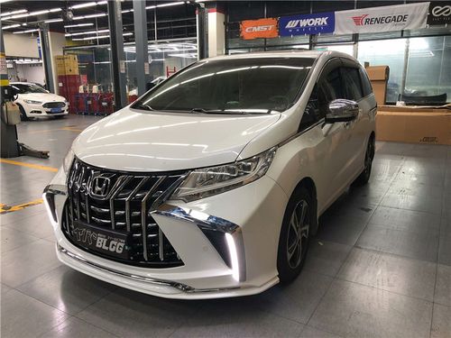 中网奥德赛改装大包包围蜘蛛侠保险杠前脸黑武士前杠