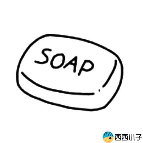 香皂简笔画_香皂的简单画法图片