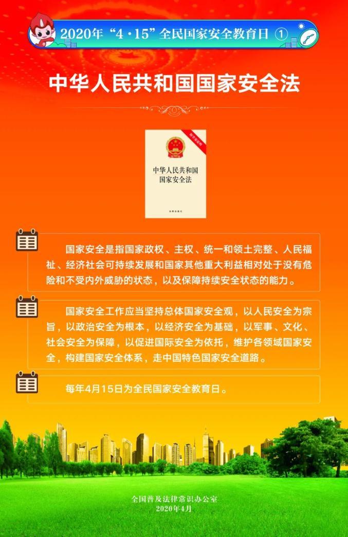 关注▏全民国家安全教育日法治宣传挂图来了