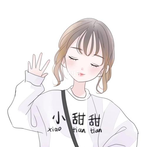 超可爱手绘女生动漫头像情侣头像_动漫_手绘_卡通_心理学_头像分享