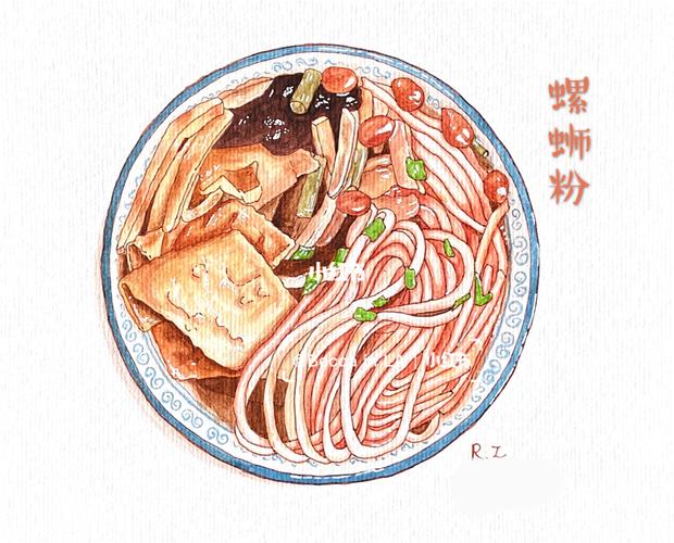 螺蛳粉_手绘_钢笔_画画_becca怎么样_吃喝玩乐_画画的日常_文化_绘画