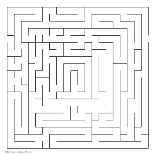 二年级小学生画的迷宫 第1页