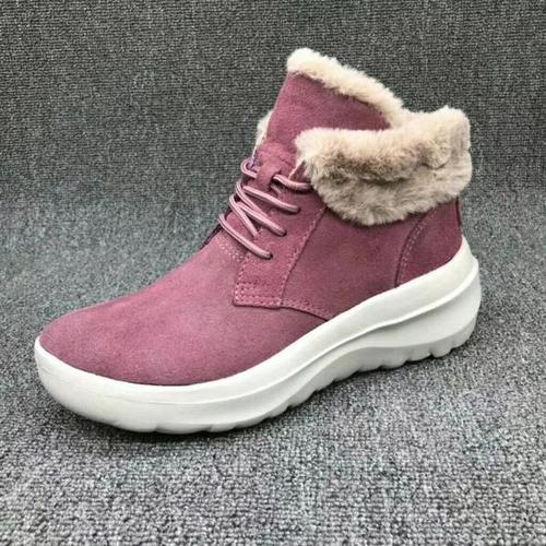 15541 秋冬季新款女鞋保暖棉鞋厚底增高雪地靴 2018 斯凯奇 skechers
