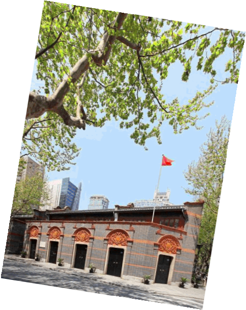 参观中共一大会址小学生电子小报成品,简报报刊手抄报模板,画报剪报
