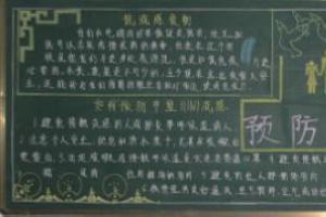 健康小知识流感黑板报小黑板报图片大全