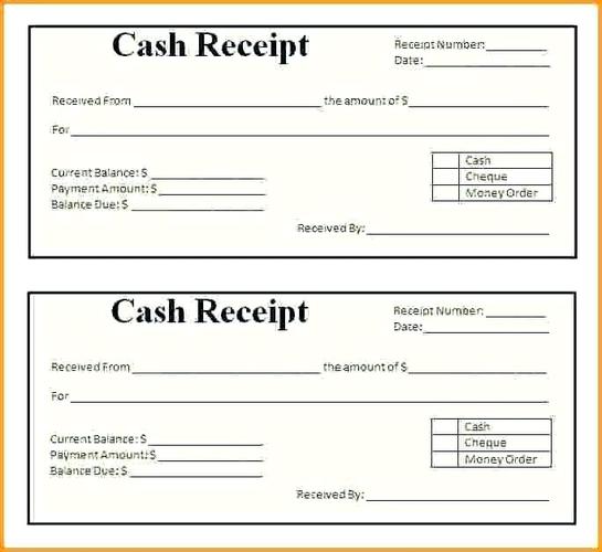 free printable receipts for services