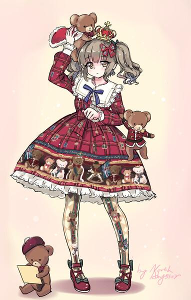 动漫 插画 人物 萝莉 洋服 洛丽塔 洋装 lolita 画师: nabyssor@仕事
