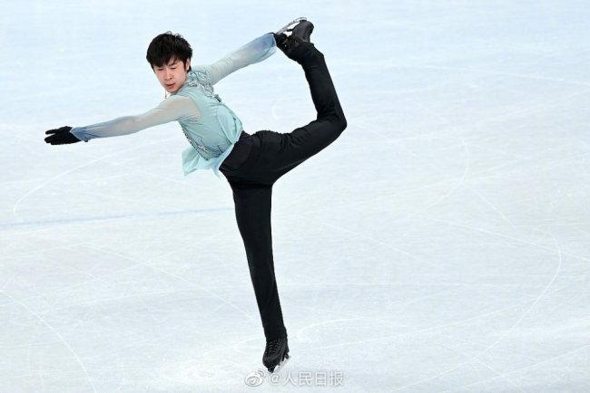 绝美中国花滑选手金博洋演绎卧虎藏龙
