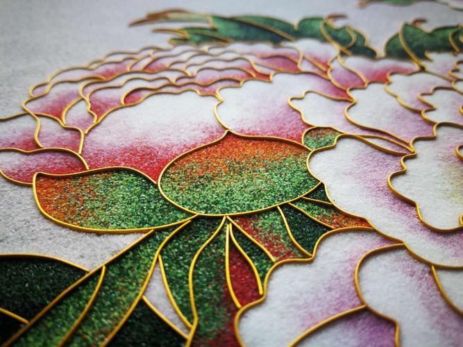 工厂直销特色文创礼品手工艺品景泰蓝工艺画掐丝珐琅画镇江金山寺