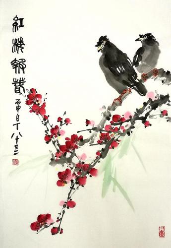 「艺惠藏」画家丁白丁花鸟画作品集欣赏