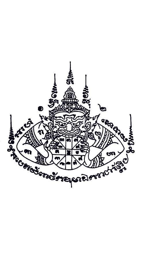 泰国神庙简笔画