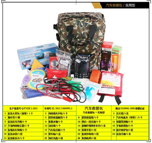 汽车救援包自驾防灾应急包户外应急救援包车用自驾游应急用品套装