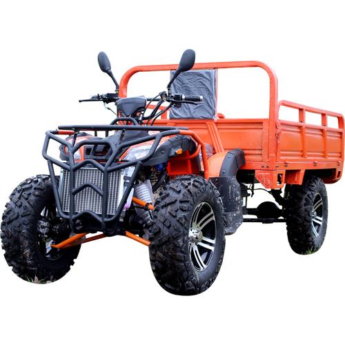 四驱大公牛沙滩车四轮越野农夫车带斗农用拉货摩托车带货箱全地形