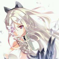白头发二次元美少女头像 个性唯美白发动漫女生头像【点击鼠标右键