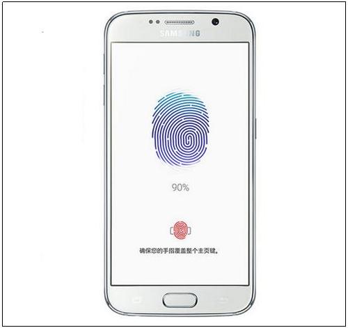 图:三星galaxys6支持指纹识别