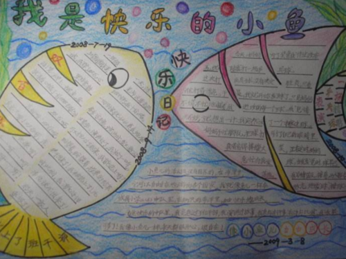 鱼手抄报图片大全关于鱼的手抄报