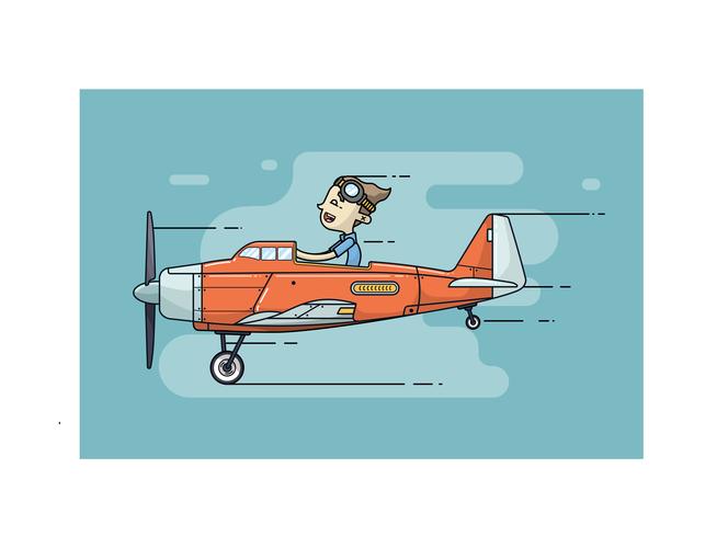 飞机插画