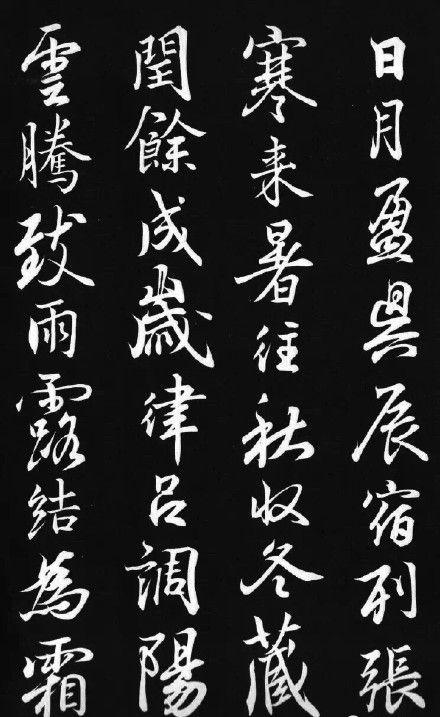 【八摩集王羲之行书《千字文》】王羲之是书.