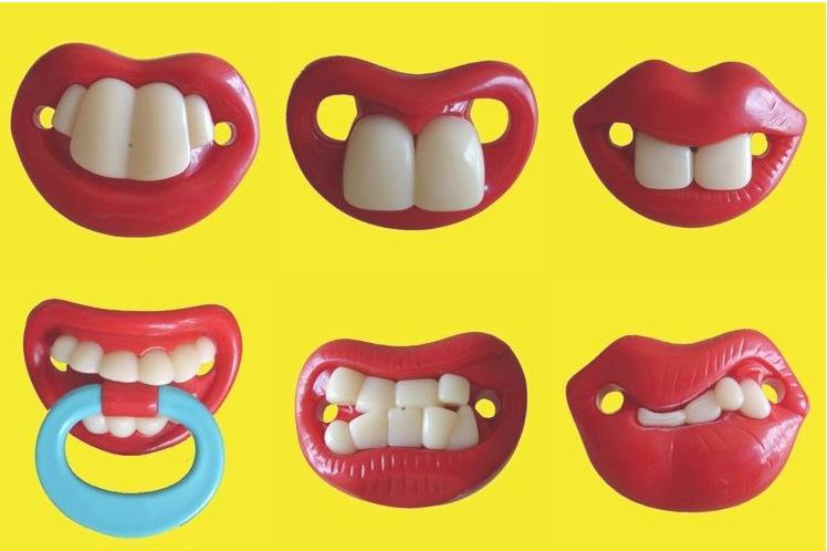 恶搞搞怪奶嘴 搞怪安抚奶嘴 搞笑龅牙兔牙安抚奶嘴环保无毒安全