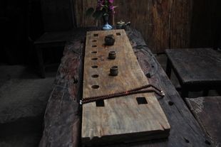 香樟木板红樟茶桌书桌风化木老料干泡茶台独板老门板拆房料h186