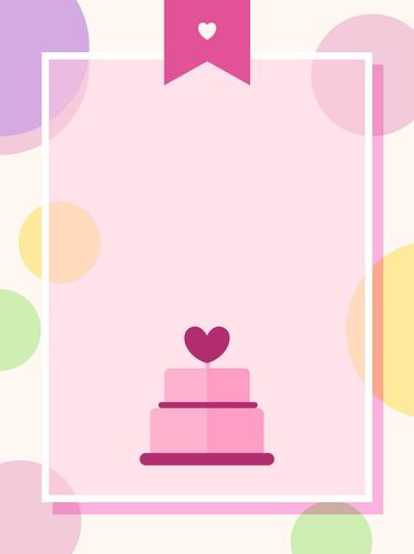 卡通创意生日蛋糕背景