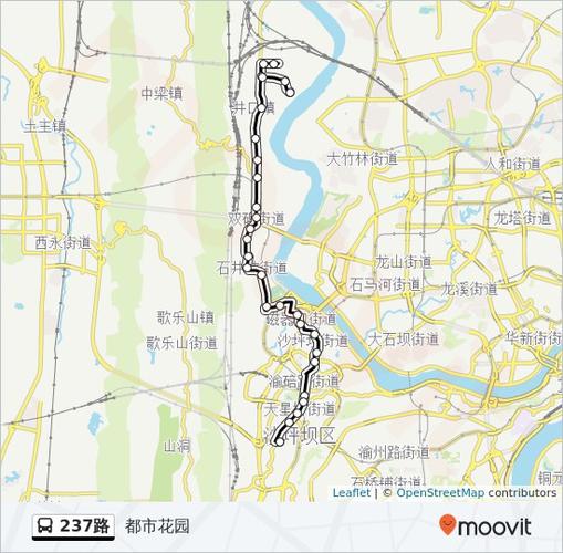 237路路线:日程,站点和地图-都市花园