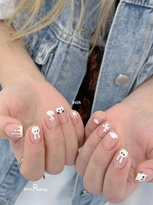 简笔手绘小动物_手绘_仪陇县攻略_卡通_美甲_手绘美甲