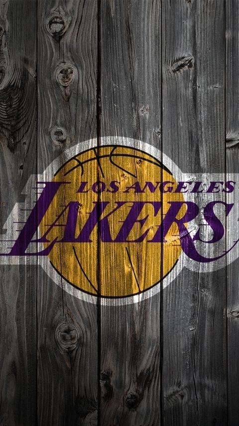 洛杉矶湖人队队标手机壁纸