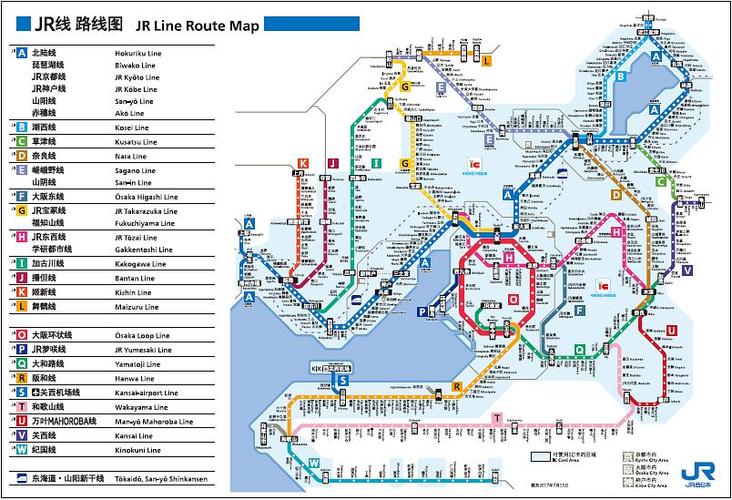 jr 西日本 关西地区 线路图