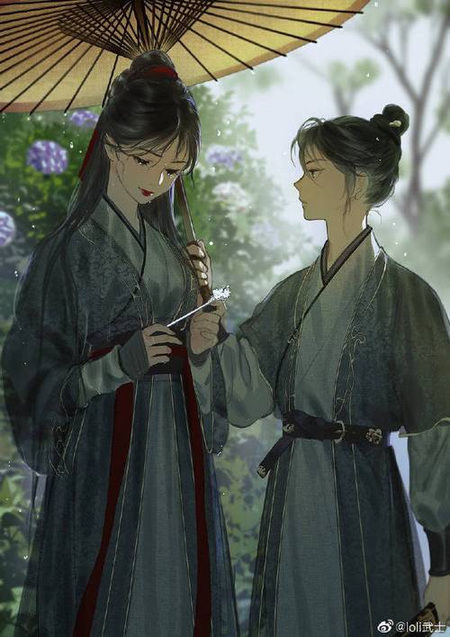  古风人物插画.(画师@loli武士) #古风插画