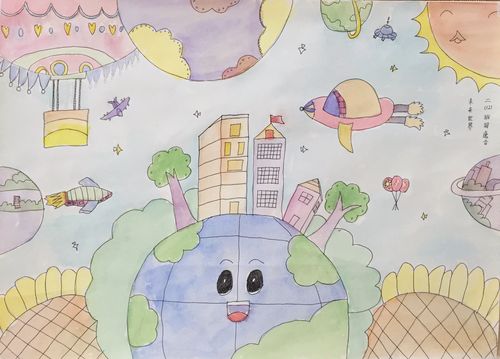我们的未来不是梦——潜江市田家炳实验小学优秀科幻画展示