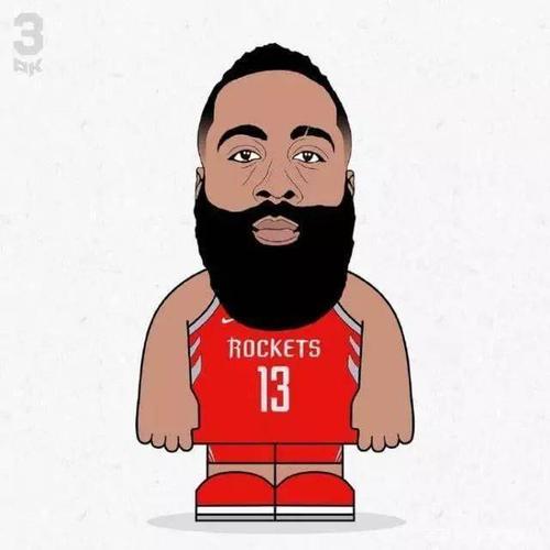 可爱!nba球星版卡通照出炉,浓眉哥变成小短腿,哈登最像本人